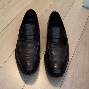To Boot Men's Dark Brown Leather Penny Loafers